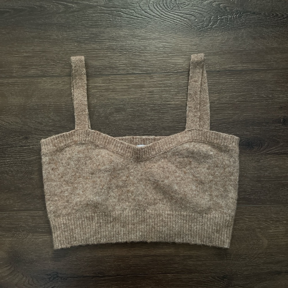 Zara Fuzzy Crop Top